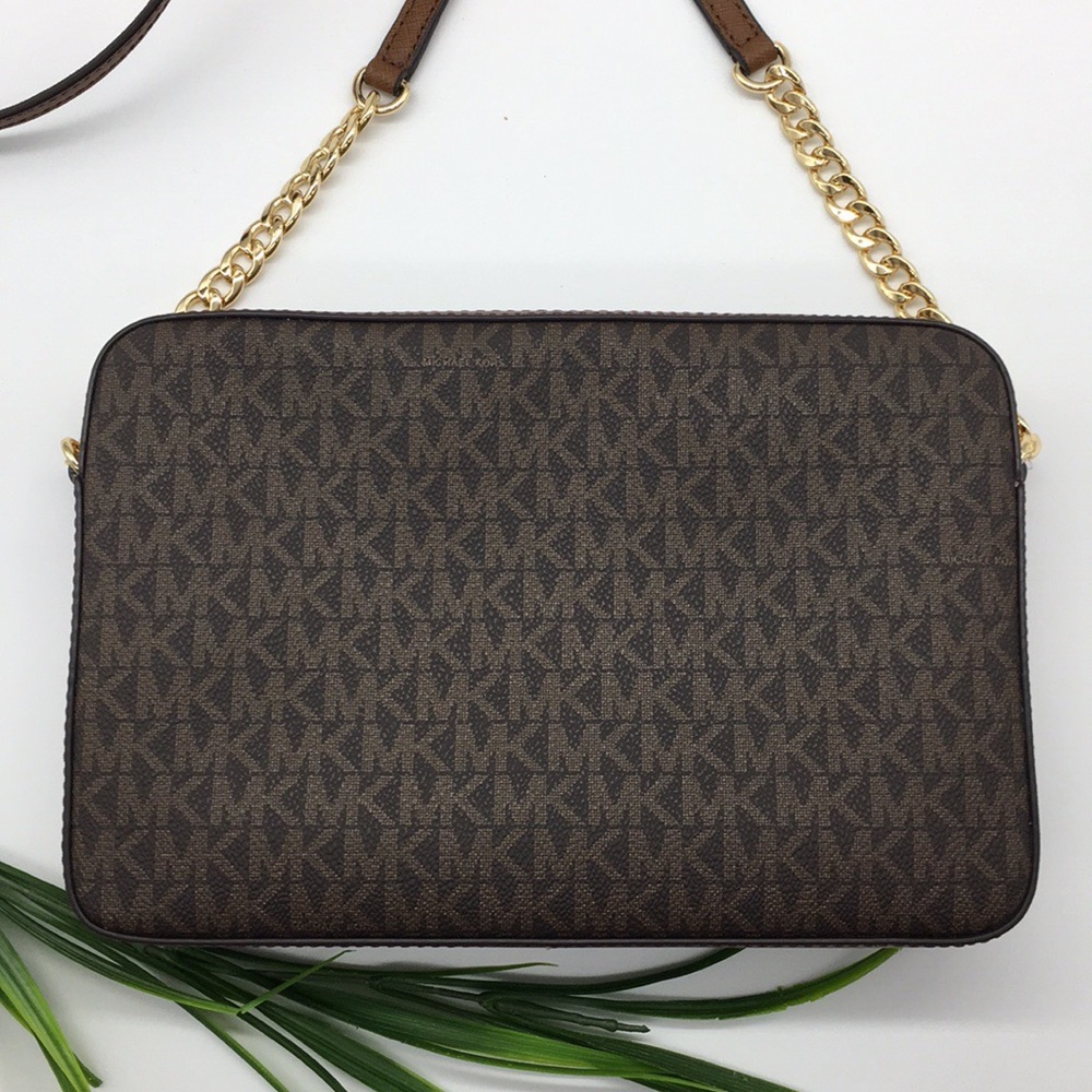 MICHAEL KORS LG EW CROSSBODY Bag Brown - Picture 6 of 8